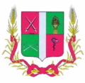 coat of arms Tokmak district
