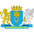 coat of arms Pustomyty district
